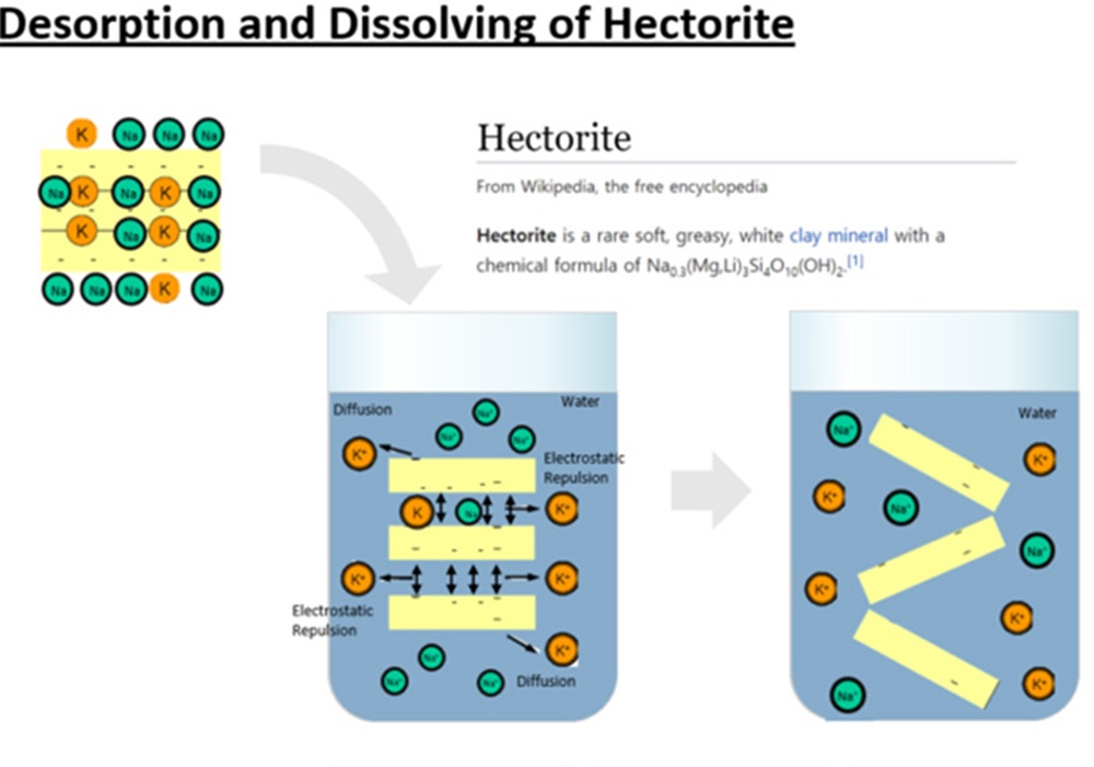 Desorption and Dissolving of Hectorite