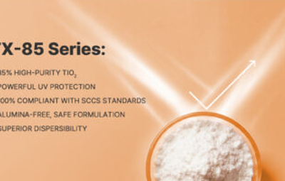 TiO2의 차이가 곧 자외선 차단력의 차이! 85% 고순도 TiO2, TX-85로 더 강력한 선케어 제형을 완성하세요!